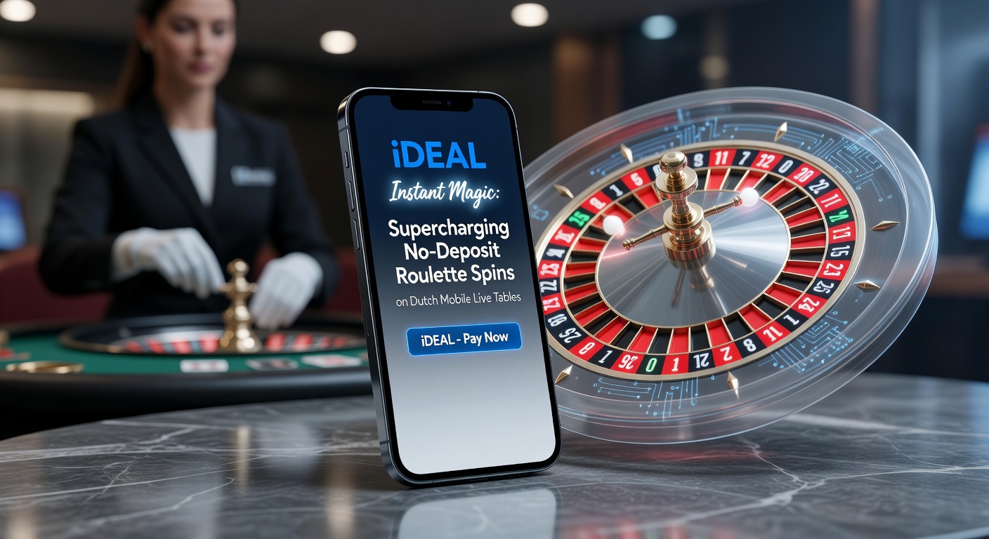 Schermafbeelding van een mobiele live roulette tafel met iDEAL betalingsoptie en no-deposit spins in actie op een Nederlands casino platform