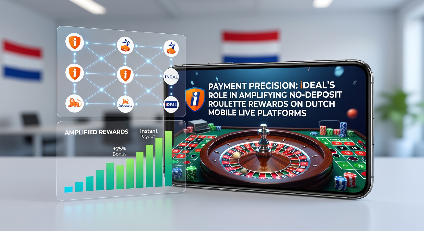Schermafbeelding van iDEAL-betaling in een mobiel roulette live casino met no-deposit bonus activeren