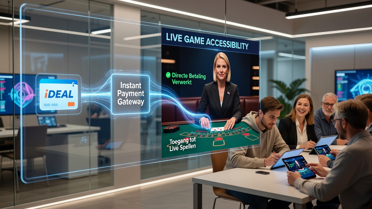 Live dealer op smartphone scherm met betalingsbevestiging